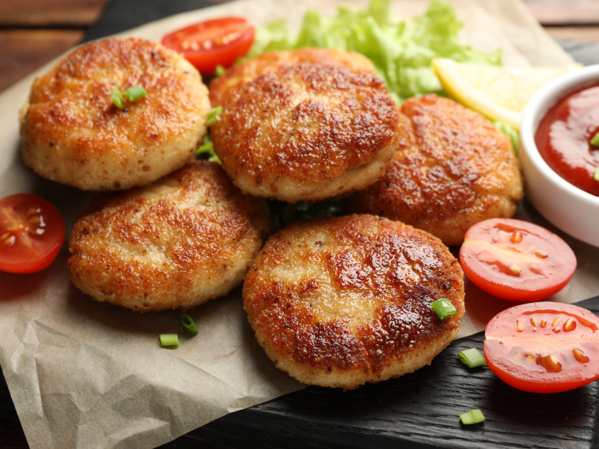 Dětské masové "burger" placky