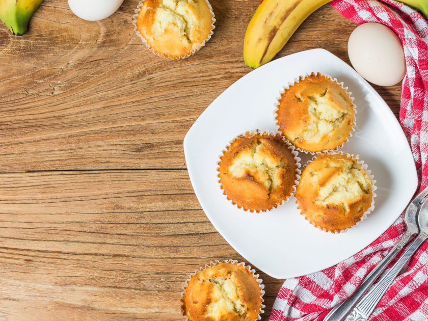 Muffiny s banánem a čokoládou