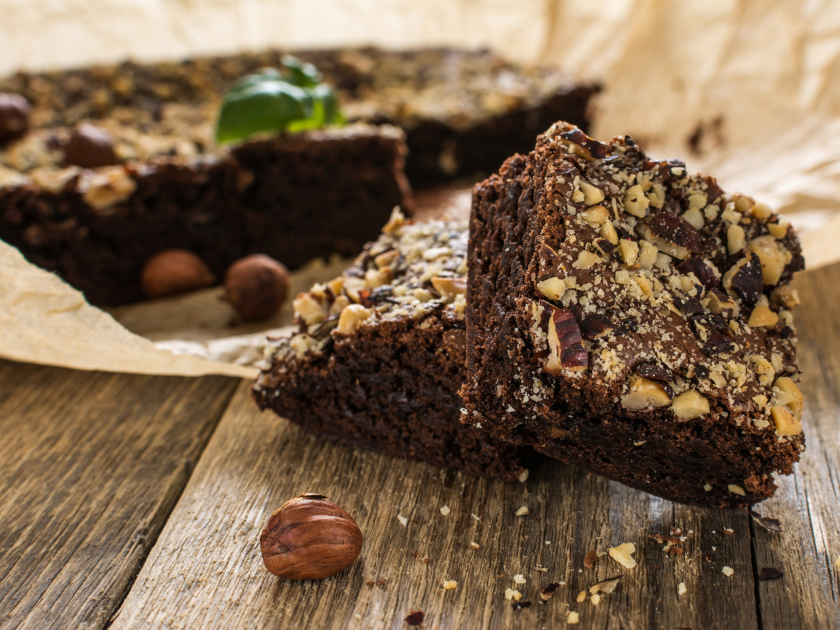 Ořechové brownies