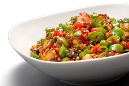 Veganské Kung Pao s rýží