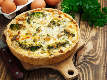 Brokolicový quiche