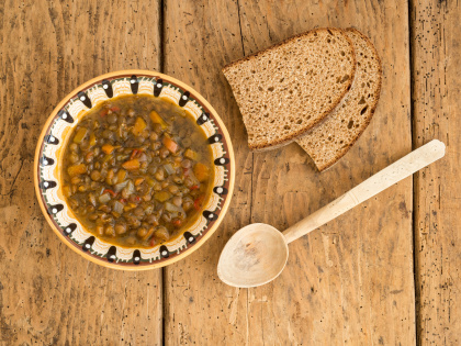 Bulharská čočková polévka
