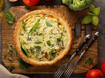 Špenátový quiche