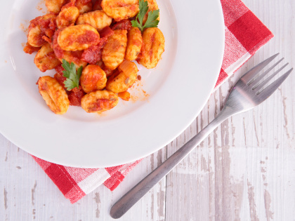 Gnocchi se smetanou a sušenými rajčaty